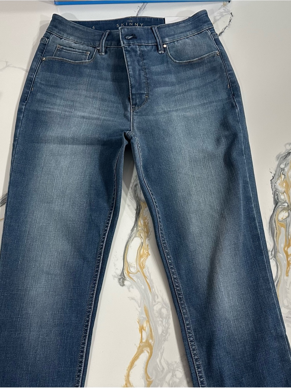 White House Black Market Women’s Skinny Jeans - Medium Blue Wash